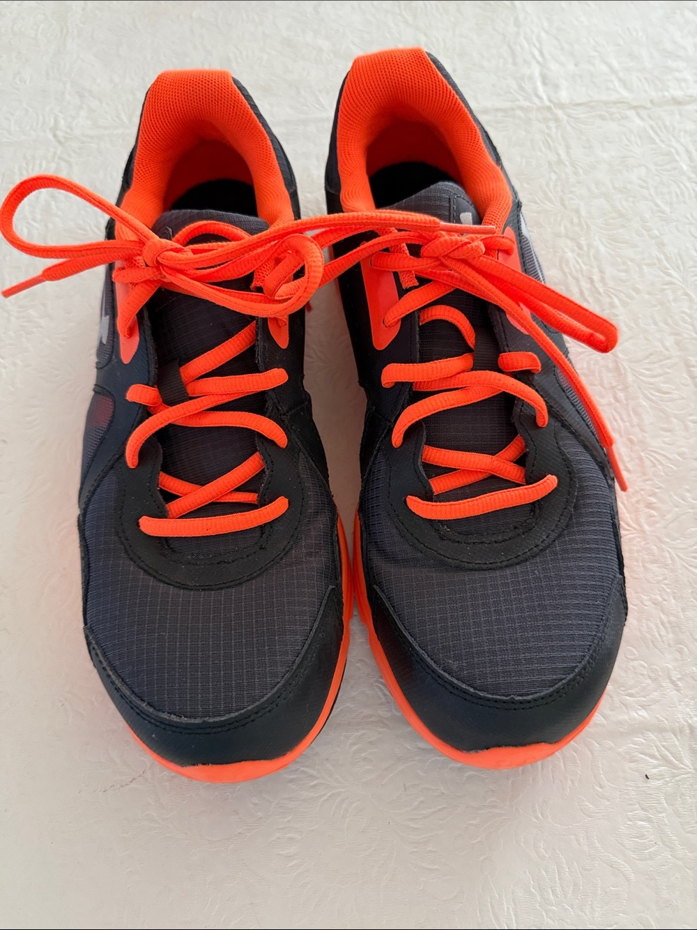 Under Armour Women's Athletic Shoes in Gray and Bright Orange